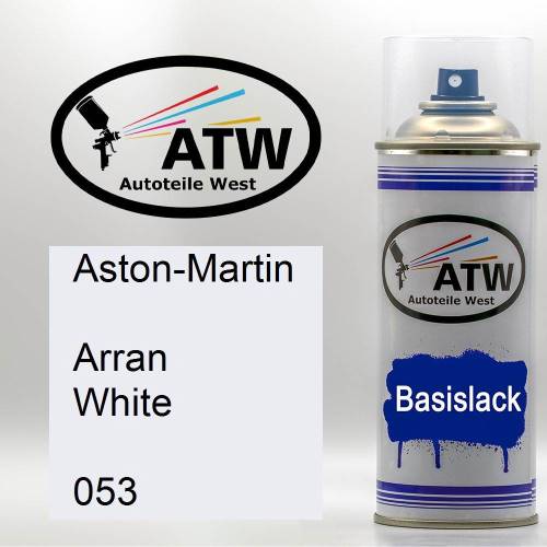 Aston-Martin, Arran White, 053: 400ml Sprühdose, von ATW Autoteile West.